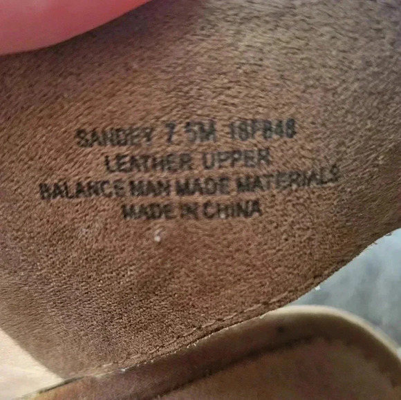 OTBT Sandey Leather Wedge Metallic Sandals 7.5 - Picture 14 of 15